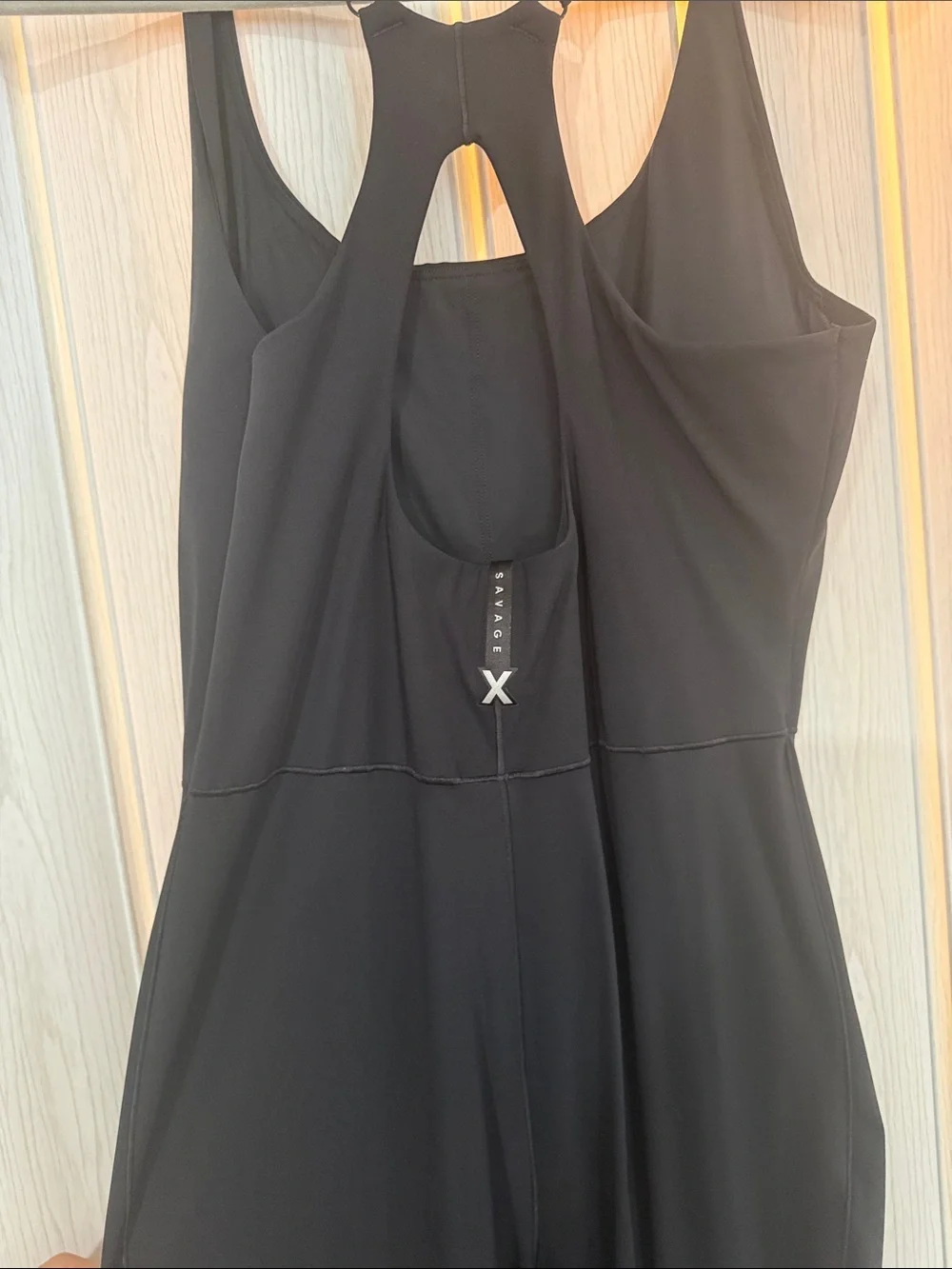 Savage X Fenty Black Racerback Jumpsuit - Picture 3 of 4